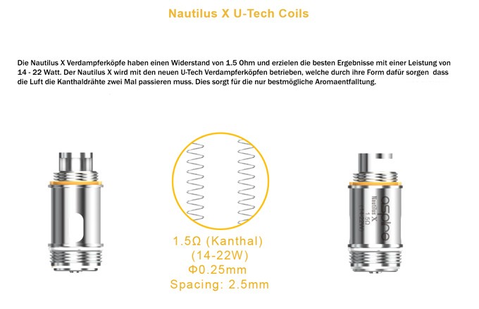 Aspire Nautilus X Coils