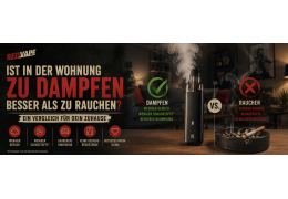 Ist in der Wohnung zu dampfen, besser als zu rauchen?